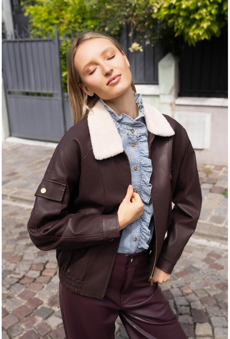 BLOUSON SIMILICUIR LENA